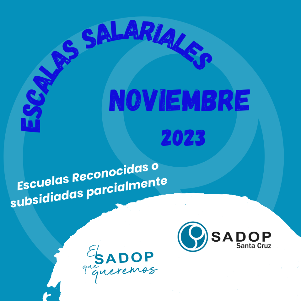 ESCALA SALARIAL MES DE NOVIEMBRE Sadop Santa Cruz